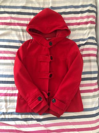 Abrigo rojo Stradivarius - Talla XL