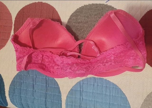 Sujetador rosa encaje 90B