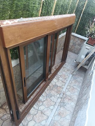 Persianas aluminio madera