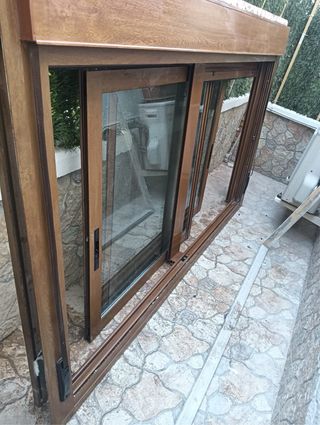 Persianas aluminio madera