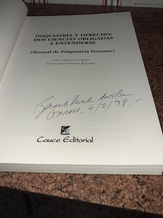 Manual de Psiquiatría Forense 1998.en buen estado.