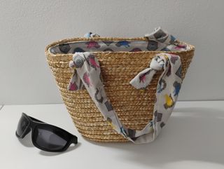 Bolso capazo playa para niña