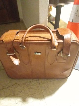 Maleta Gladiator vintage marrón