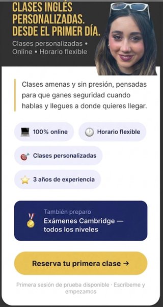 Clases particulares de inglés🇬🇧horario flexible