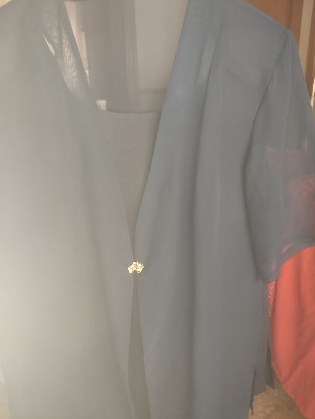 Azul marino de mujer t 52 con chaqueta transparent