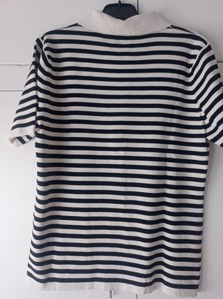 Camiseta rayas mujer cremallera