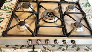 Encimera gas 5 fuegos - Acero inoxidable