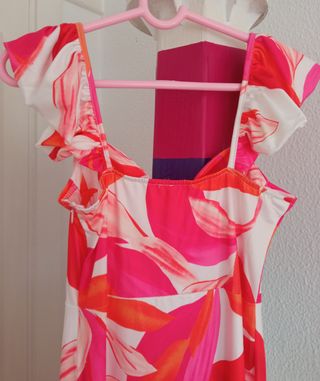 Vestido verano estampado flores talla S