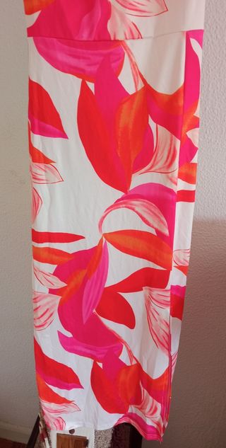 Vestido verano estampado flores talla S