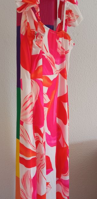 Vestido verano estampado flores talla S