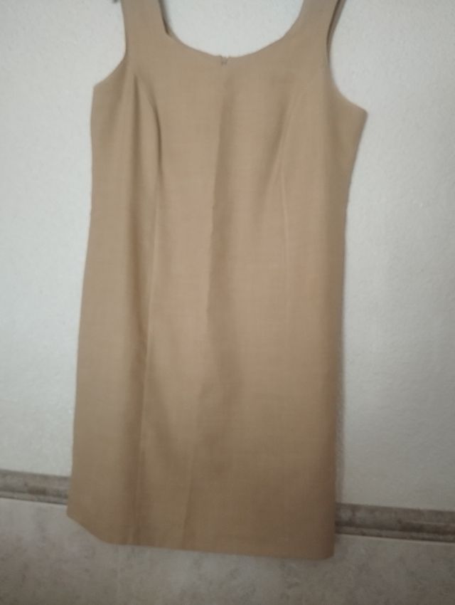 Vestido beige verano mujer