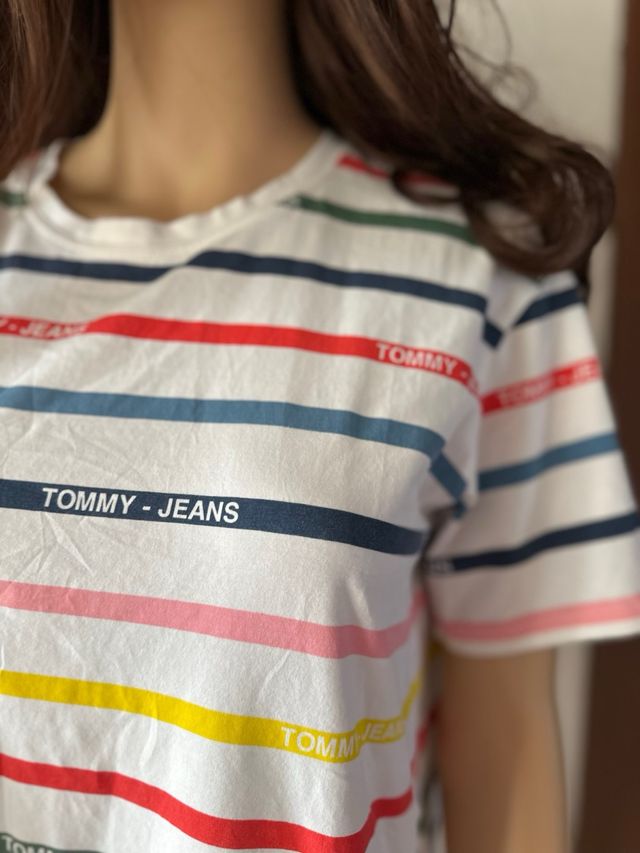 Vestito Tommy Jeans righe multicolor