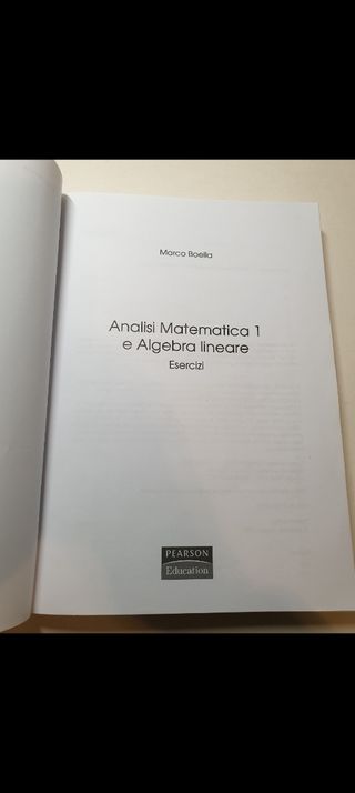 Libro "Analisi matematica 1 e algebra lineare"