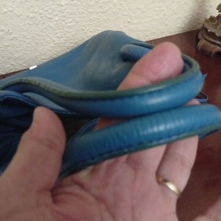 Bolso Purificación García azul de piel