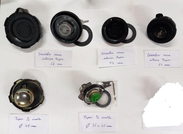 Tapones gasolina varios diámetros