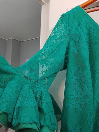 *Rebajado*Traje de flamenca talla 48.*DE ENCAJE**