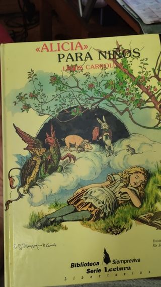 Libro Alicia para niños, país de las maravillas