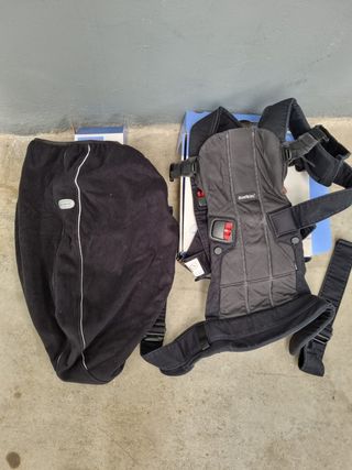 Mochila Babybjörn portabebés + funda polar