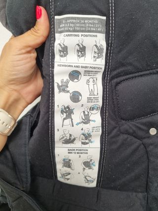 Mochila Babybjörn portabebés + funda polar