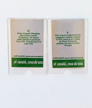 MARADONA Y PELE PORTA DEL MUNDIAL 82