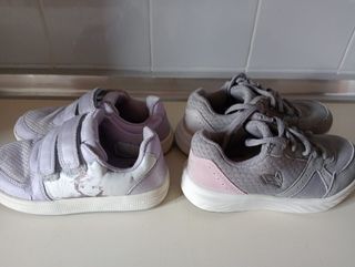 Zapatillas niña - Gris y Lila