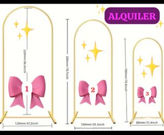 SE ALQUILA SET DE ARCOS / CILINDROS / DECORACIÓN