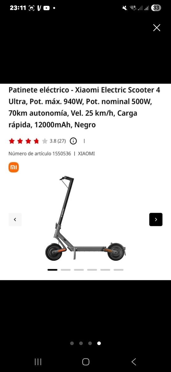 Cargador Xiaomi AC Adaptador