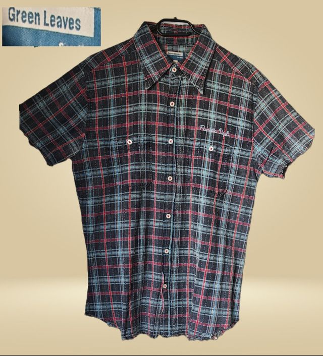 Camisa Green Leaves, hombre, t. M