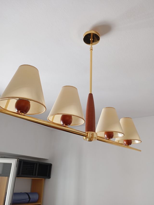 Lampada da soffitto vintage 4 luci