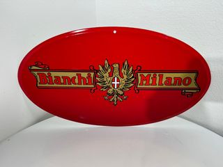 Insegna Bianchi Milano vintage