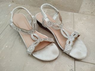 Sandali Bata argento 38