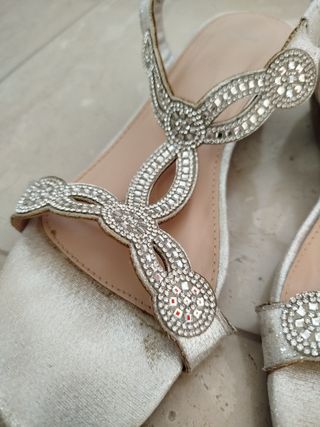 Sandali Bata argento 38