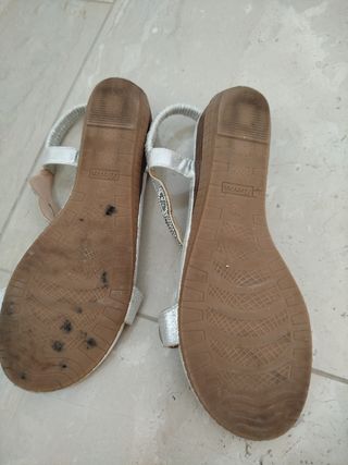 Sandali Bata argento 38