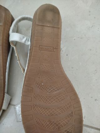 Sandali Bata argento 38