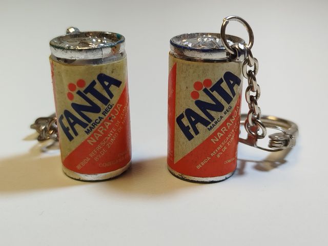 Llaveros de lata de Fanta (juntas o por unidad)