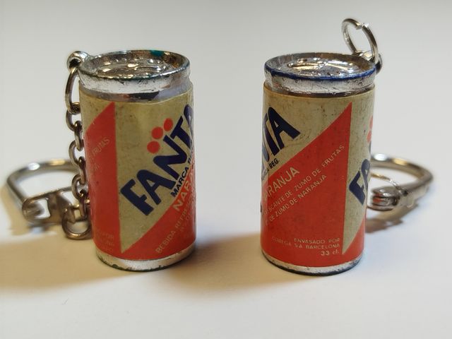 Llaveros de lata de Fanta (juntas o por unidad)