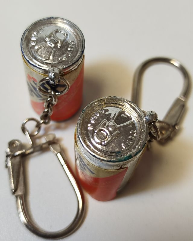 Llaveros de lata de Fanta (juntas o por unidad)