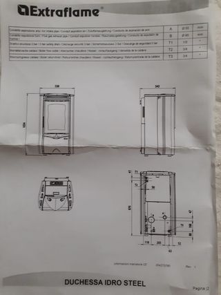 Stufa a pellet Duchessa Idro Steel