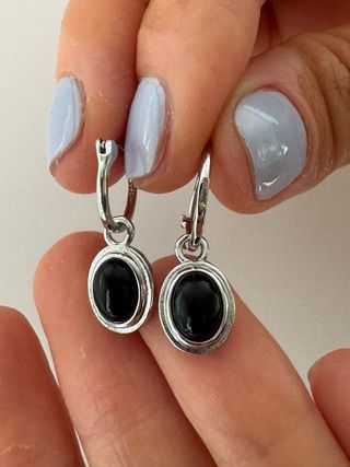 Pendientes Plata 925 - Ónix Negro