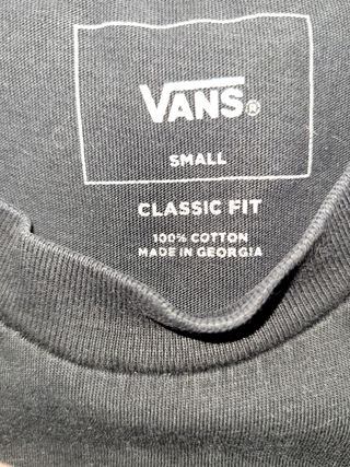 Camiseta Vans negra talla S