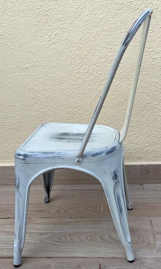 6 sillas vintage metal