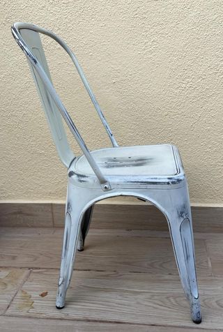 6 sillas vintage metal