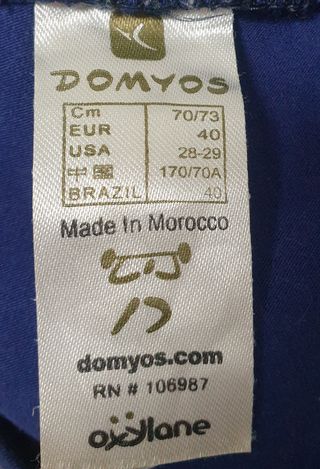Shorts ciclismo Domyos mujer azul