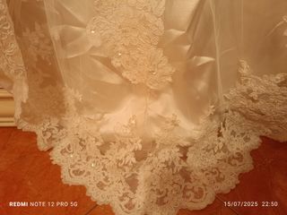 Vestido novia blanco encaje