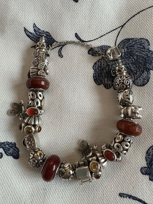 Pulsera Pandora Plata Morada precio por cada una