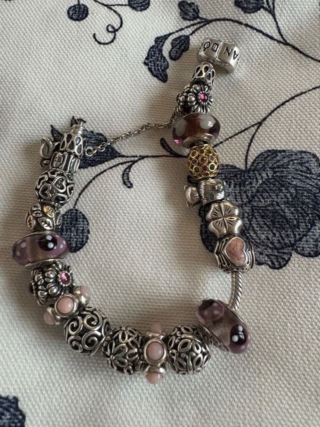 Pulsera Pandora Plata Morada precio por cada una