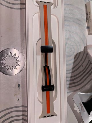 Correa Apple Watch 44mm - Gris/Naranja