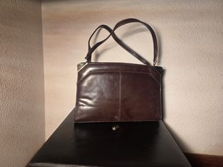 Bolso marrón piel