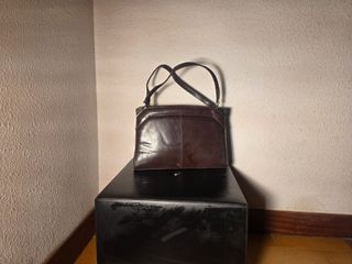 Bolso marrón piel
