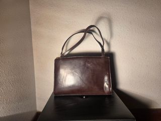 Bolso marrón piel